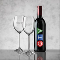 Cabernet Wine & 2 Woodbridge Wine Glass Gift Set (VividPrint)